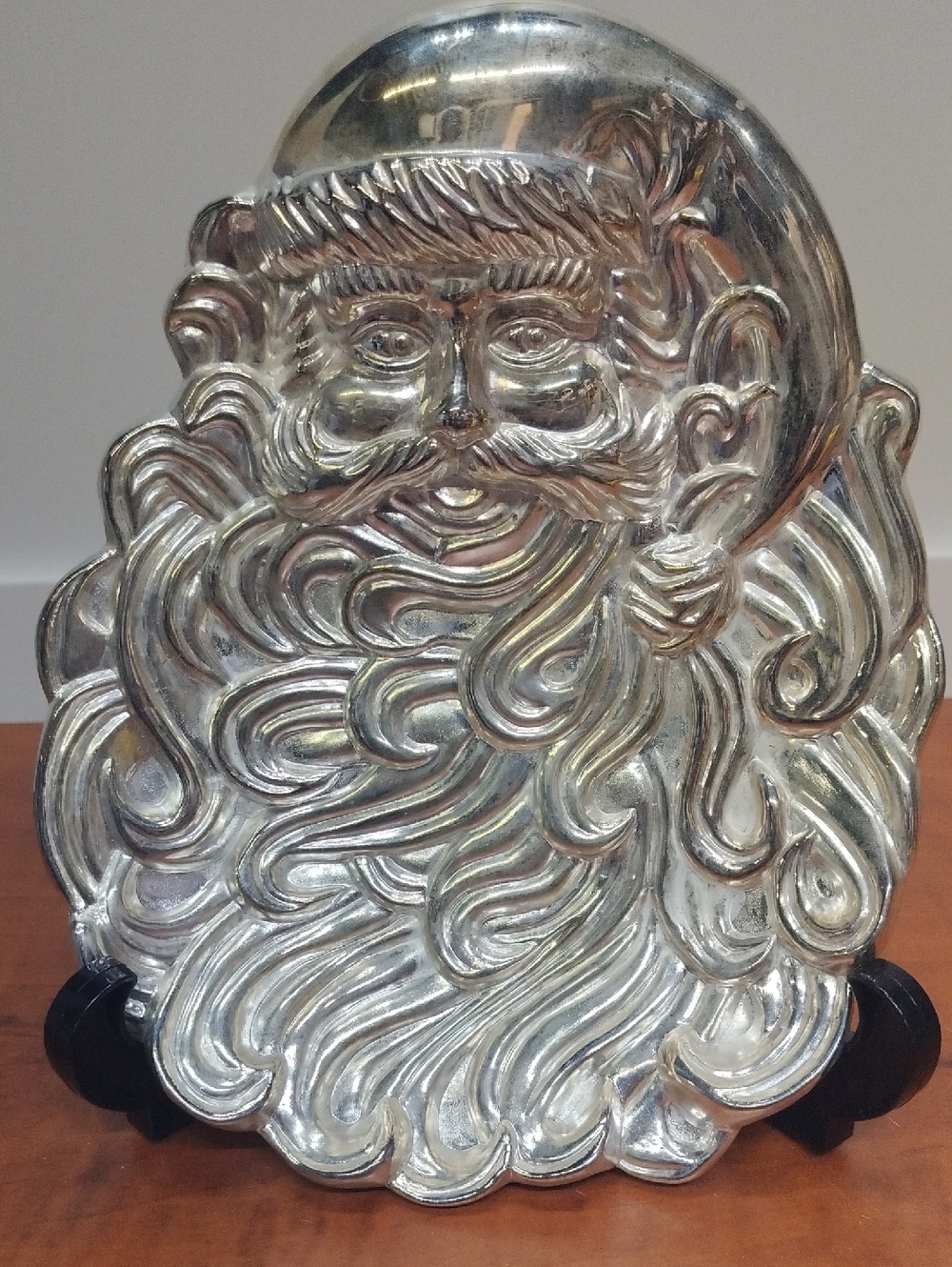 International Silver Company Santa Face Silver Plated 8X4" Plate